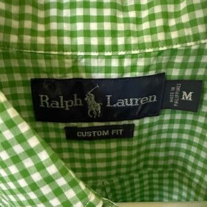 Ralph Lauren Men's Green Plaid Shirt